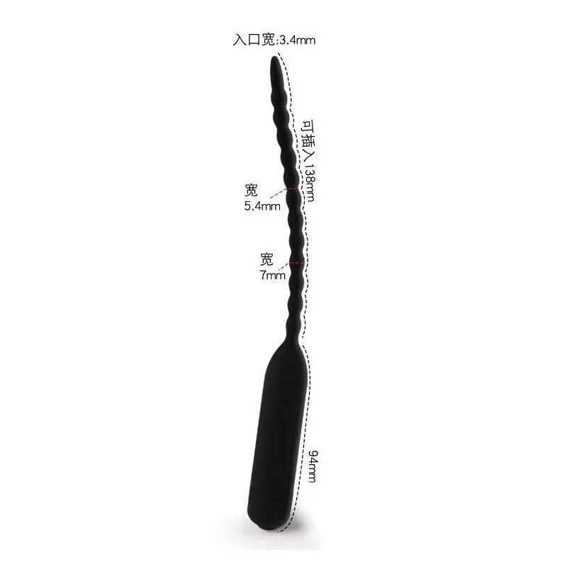 10 Vibrating Modes Urethral Sounding Vibrator Penis Plug Sex Toy