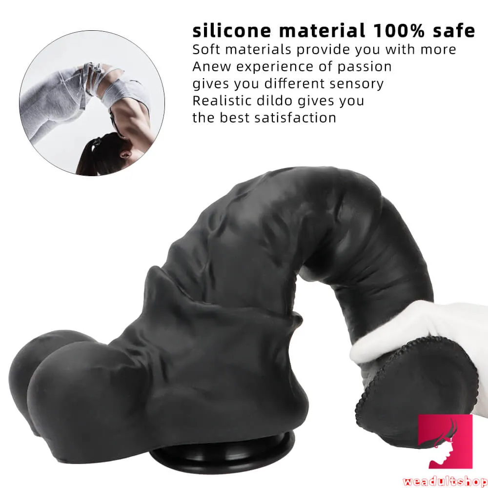 10.04in 11.41in 13.38in Huge Black Animal Horse Dildo Sex Toy
