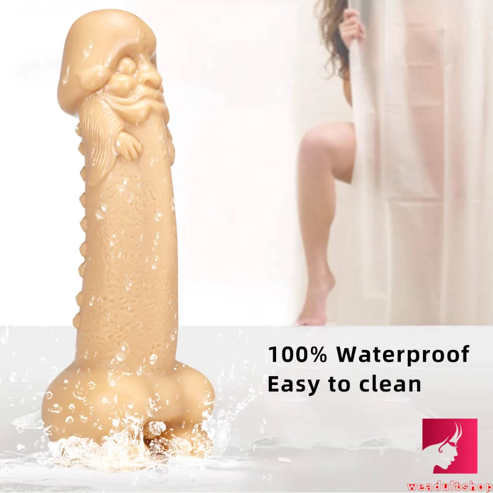 11.8in Real Feeling Big Spiked Anal Riding Dildo For New Sex