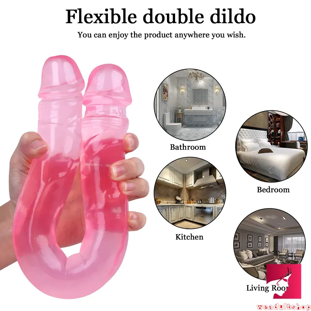 15.55in Women Sex Masturbation Double Ended Dildo Adult Toy