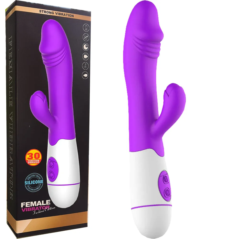 30 Speed G Spot Rabbit Vibrator Dildo Vaginal Clitoral Stimulator Female Sex Toy
