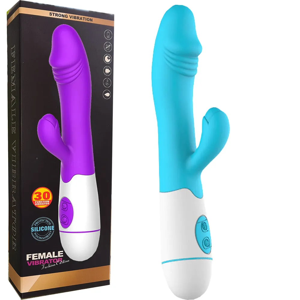 30 Speed G Spot Rabbit Vibrator Dildo Vaginal Clitoral Stimulator Female Sex Toy
