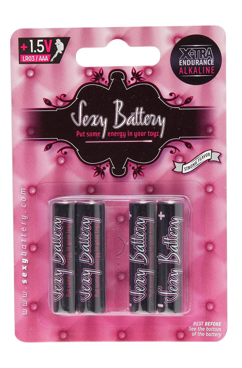 4 Pack AAA Sexy Batteries