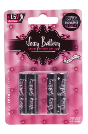 4 Pack AAA Sexy Batteries