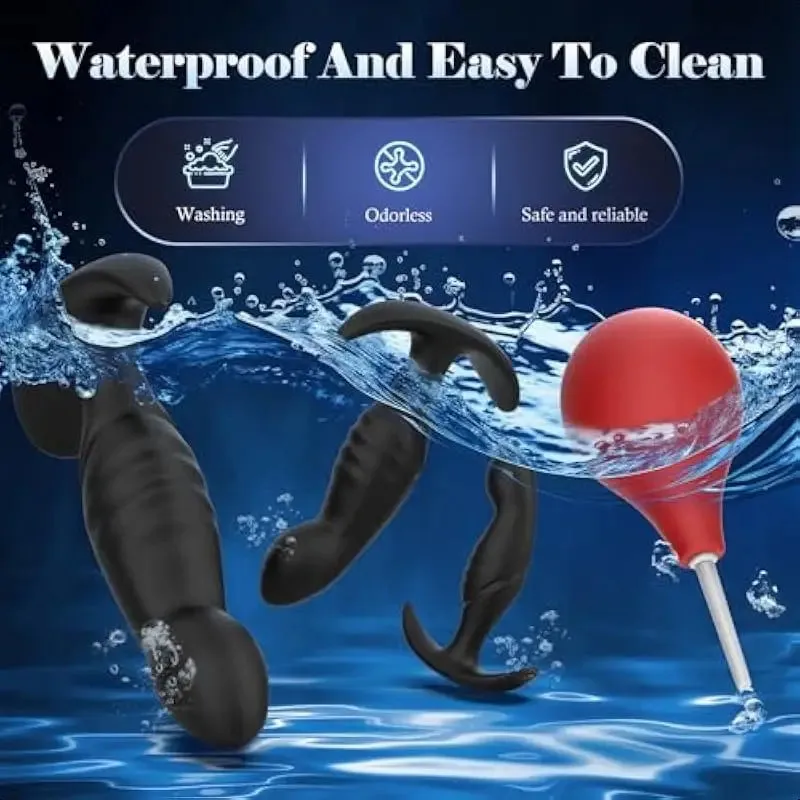 4pcs Silicone Butt Plug Set Anal Dildo Training Kit Sex Toys Prostate Toys