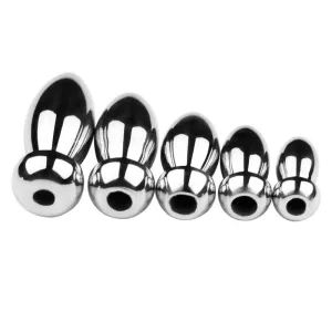 5 Sizes Urethral Sounding Metal Penis Plug Hollow Cum Stopper Sex Toy