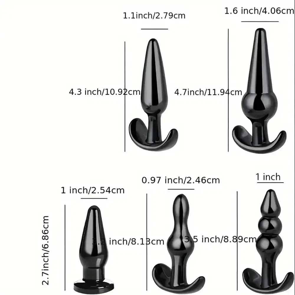 5pcs Anal Plug Set For Different Sensual Anal Sex Toy For Women