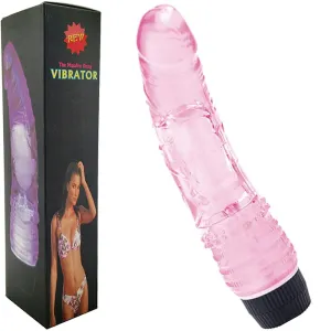 7.3 Silicone Jelly Squeezable G-Spot Vibrator Multi-Speed Pink