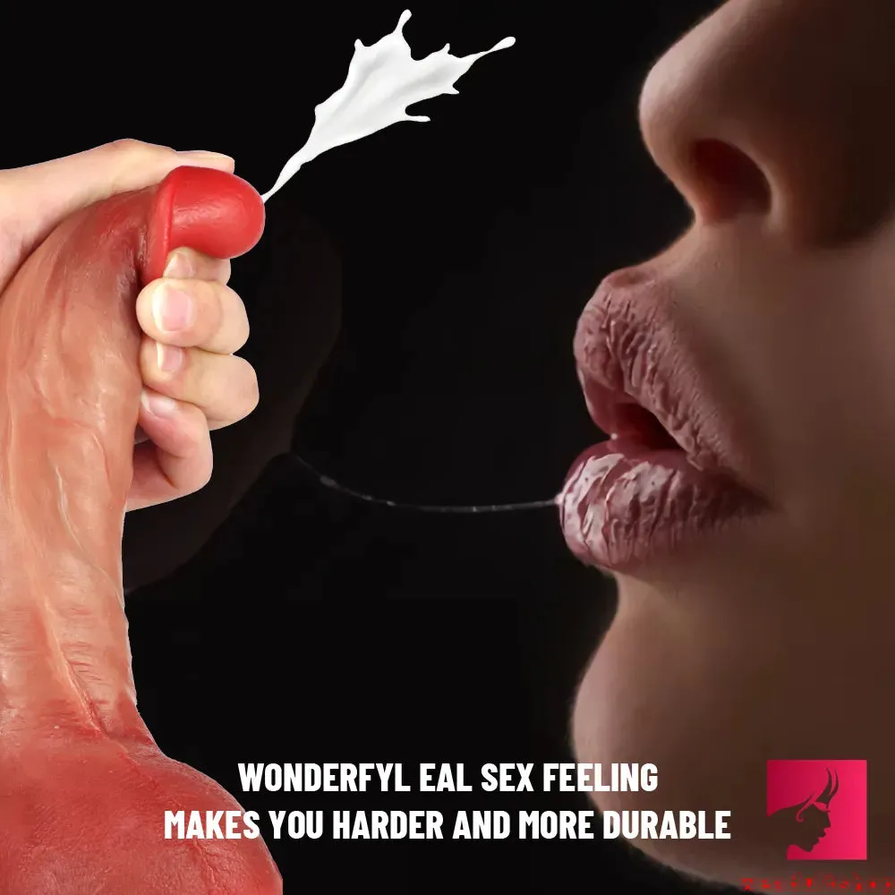 8.74in Tender Young Females Penis Dildo For Anal Vagina Sex