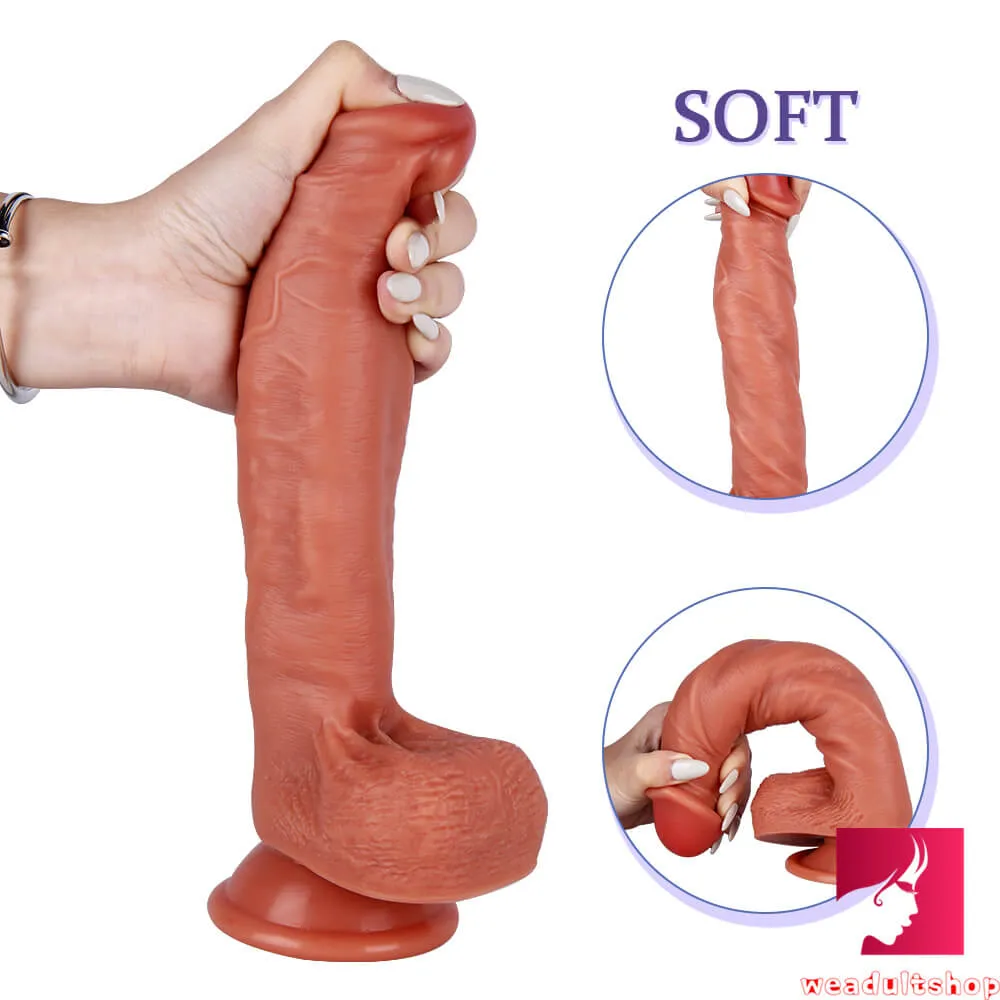 9.45in Sexy Girl Riding Dildo Sex Toy With Blue Veins For Women