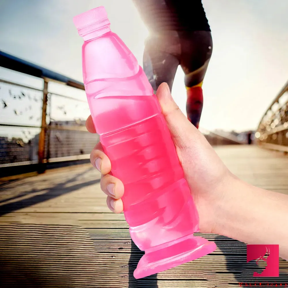 9.65in Bottle Fantasy Women Vagina Sex Penis Dildo For Adults