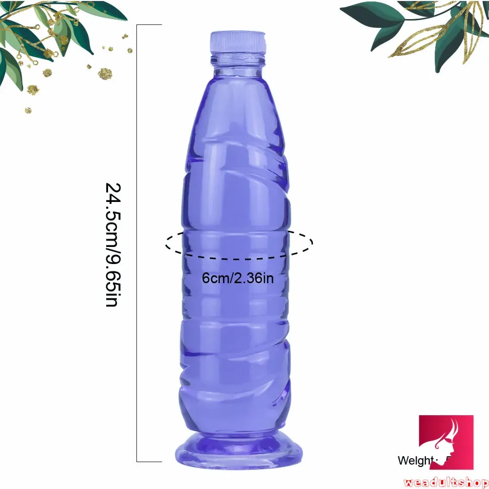9.65in Bottle Fantasy Women Vagina Sex Penis Dildo For Adults