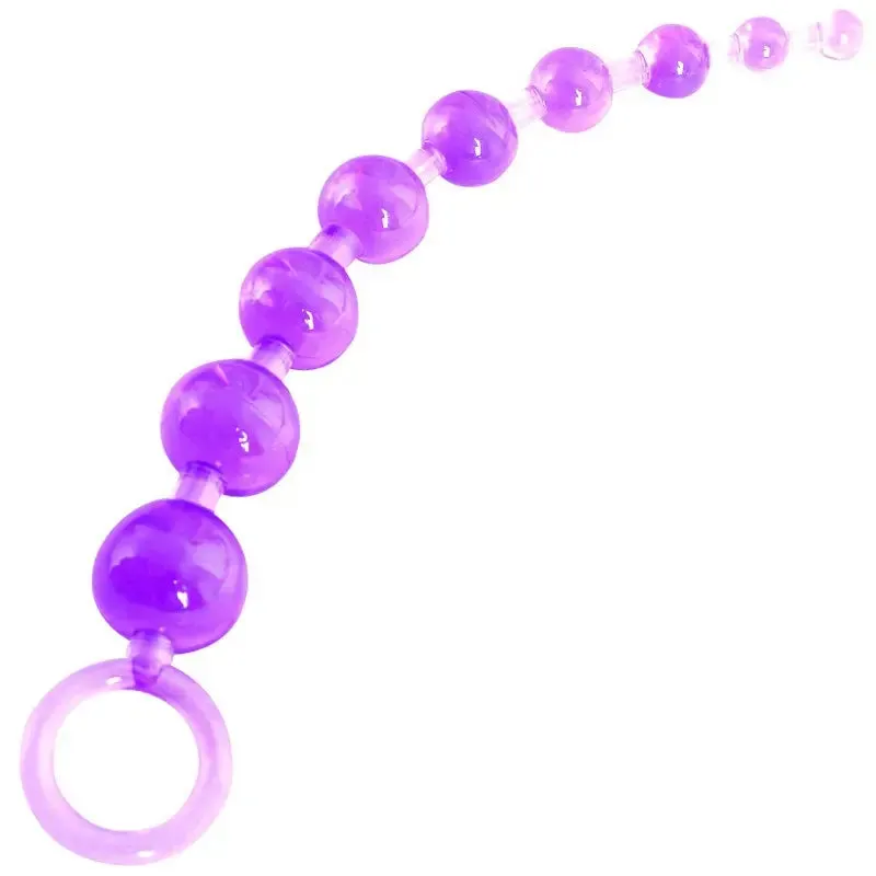 Anal Plug With Pulling Beads Adult Sex Toys For Men Women Gay Lesbian