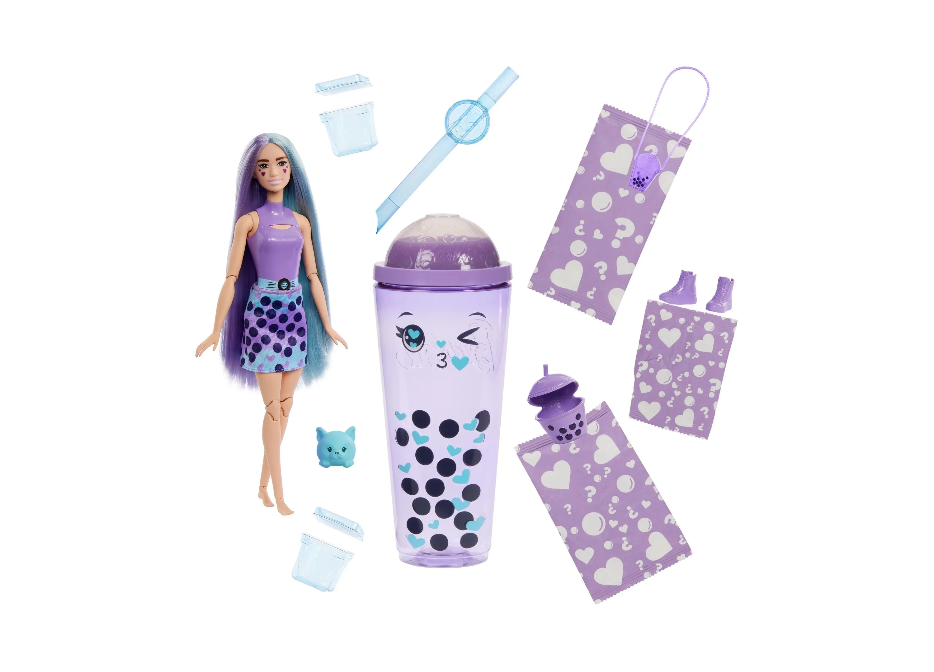 Barbie Pop Reveal Bubble Tea - Taro Milk Scented Series Doll & Accessories Set