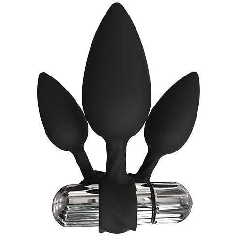 Bathmate - Anal Training Plugs Vibe (Black)