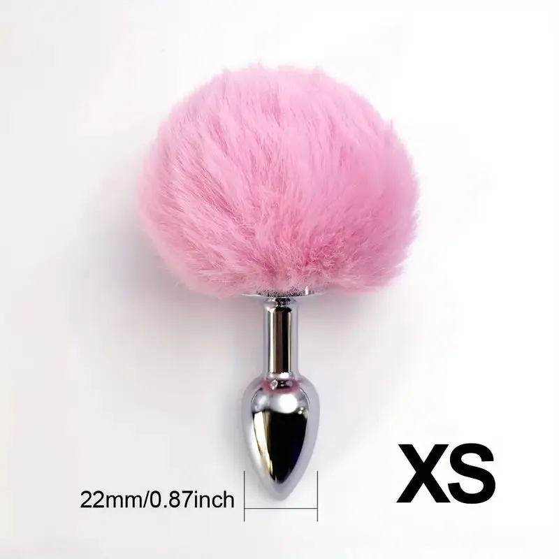 BDSM Rabbit Tail Butt Plug Animals Role-playing Sex Games Animal Tail
