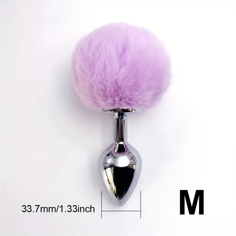 BDSM Rabbit Tail Butt Plug Animals Role-playing Sex Games Animal Tail