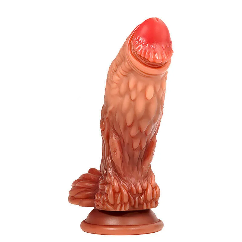Bebuzzed 7.8 Alien Premium Liquid Silicone Dildo with Suction Cup