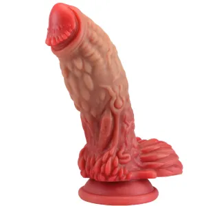 Bebuzzed 7.8 Alien Premium Liquid Silicone Dildo with Suction Cup