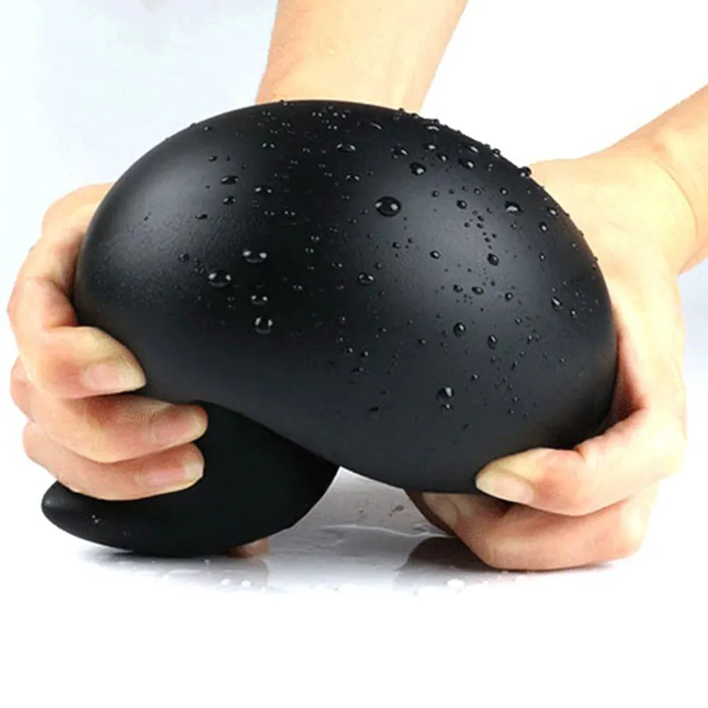 Bebuzzed DINO EGG Anal Plug Liquid Silicone XXXL 23cm Black