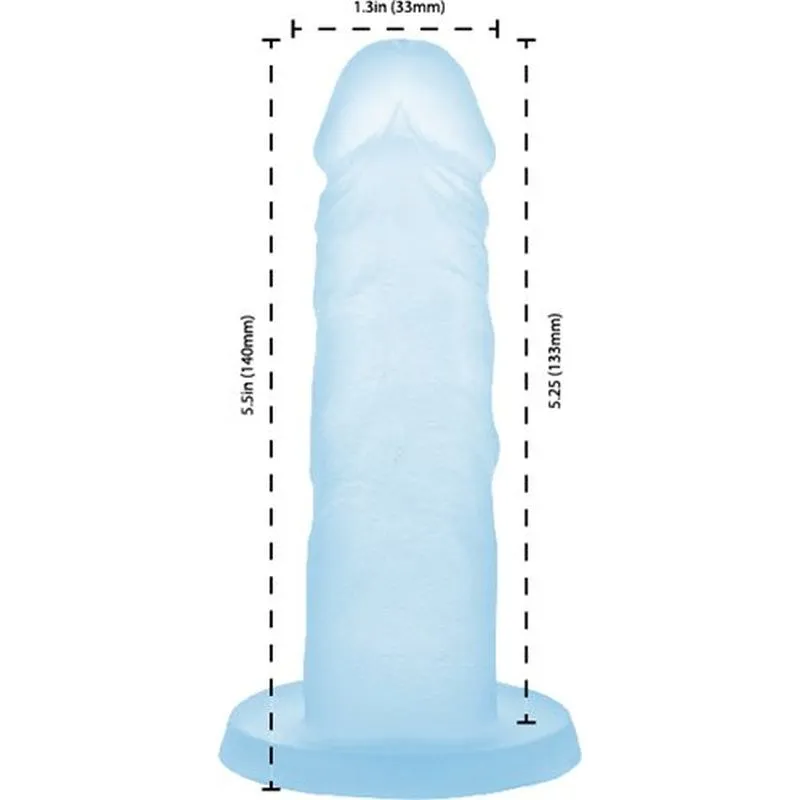 BMS Addiction Cocktails Blue Lagoon 5.5 Dildo with Bullet Vibrator Dong Sex Toy