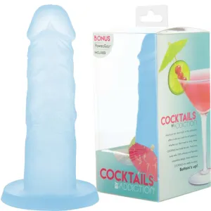 BMS Addiction Cocktails Blue Lagoon 5.5 Dildo with Bullet Vibrator Dong Sex Toy