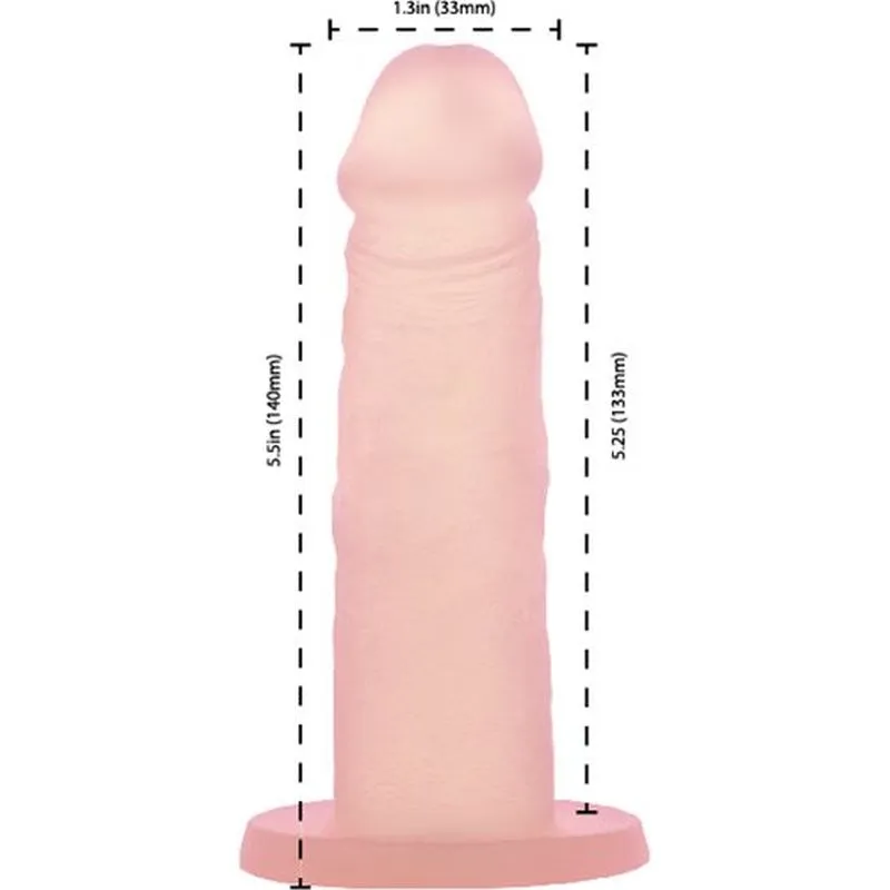 BMS Addiction Cocktails Peach Bellini 5.5 Dildo & Bullet Vibrator Dong Sex Toy