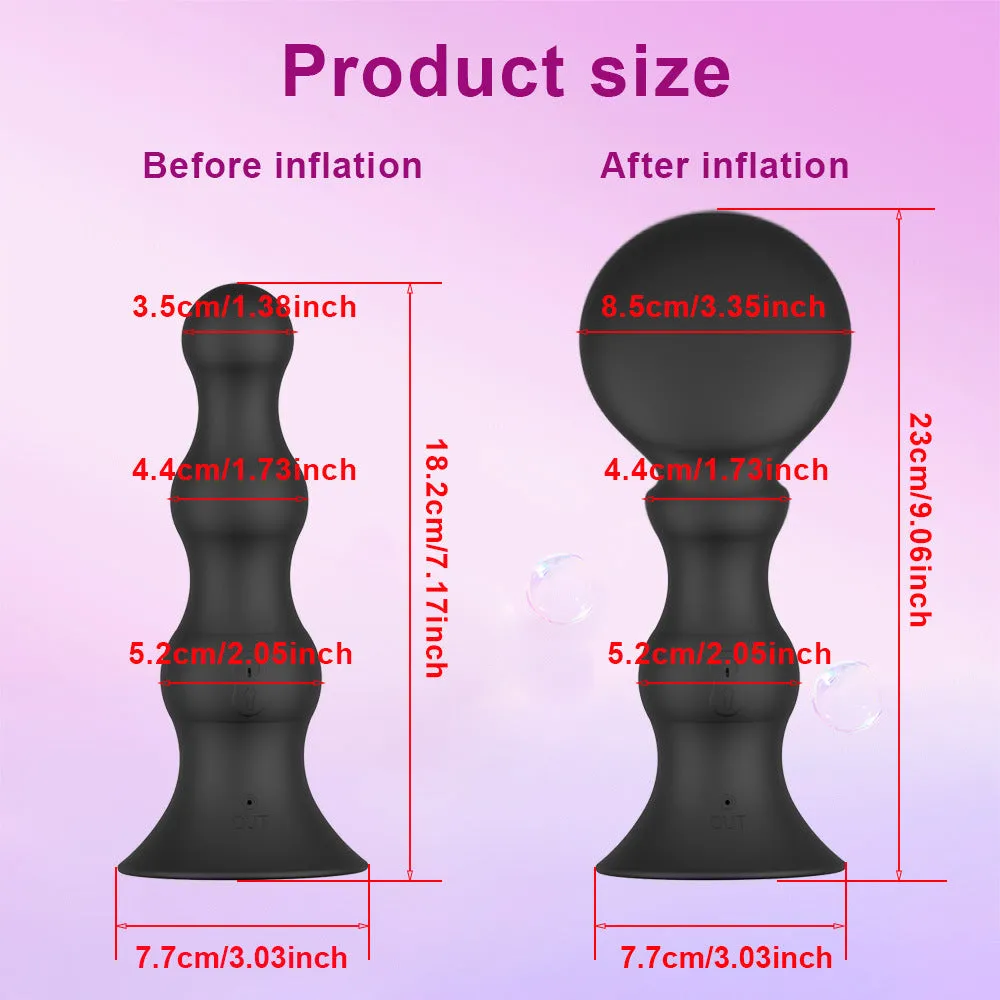Butt Plug Prostate Massager Silicone 10 Vibration Modes Anal Sex Toy