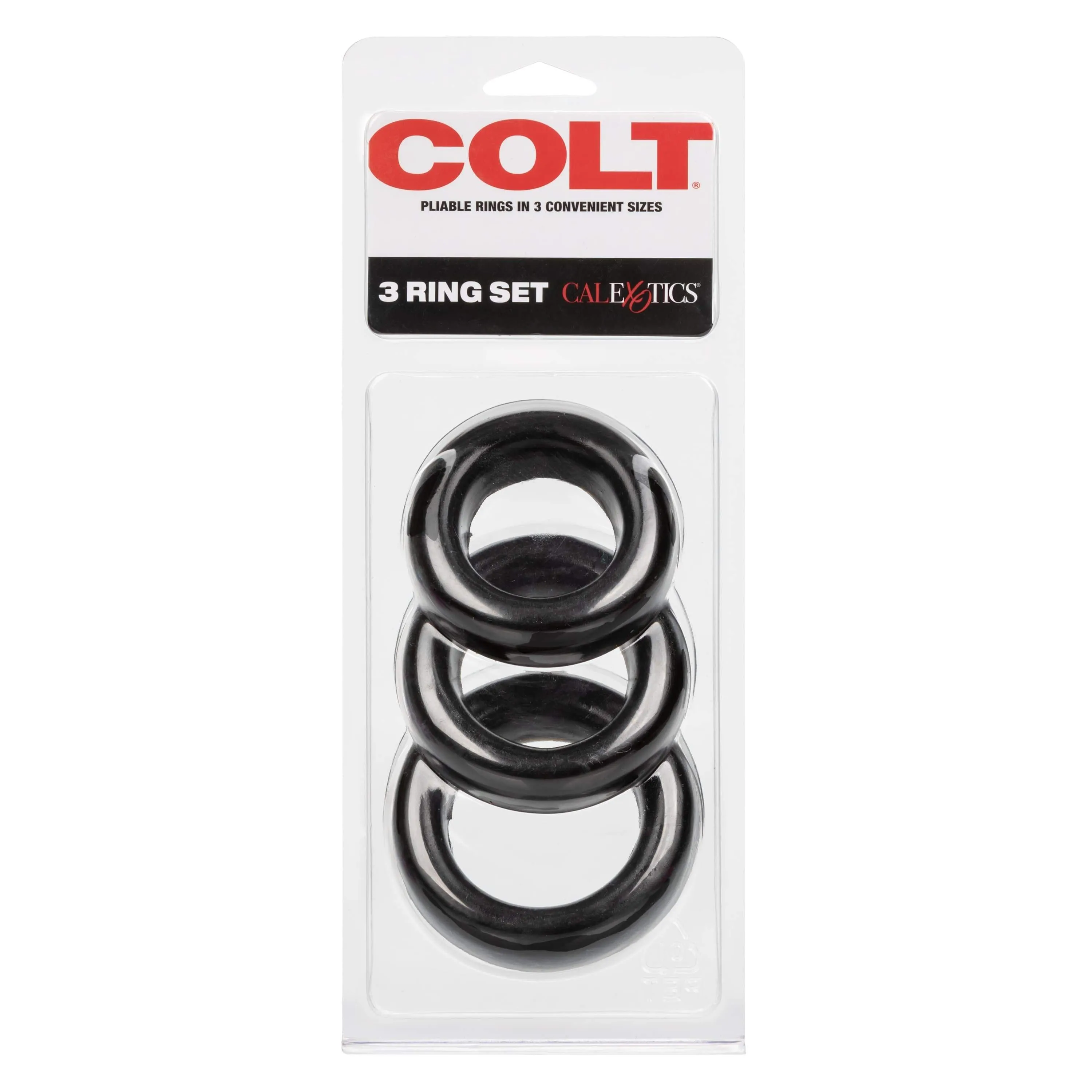 California Exotics - COLT 3 Cock Ring Set (Black)