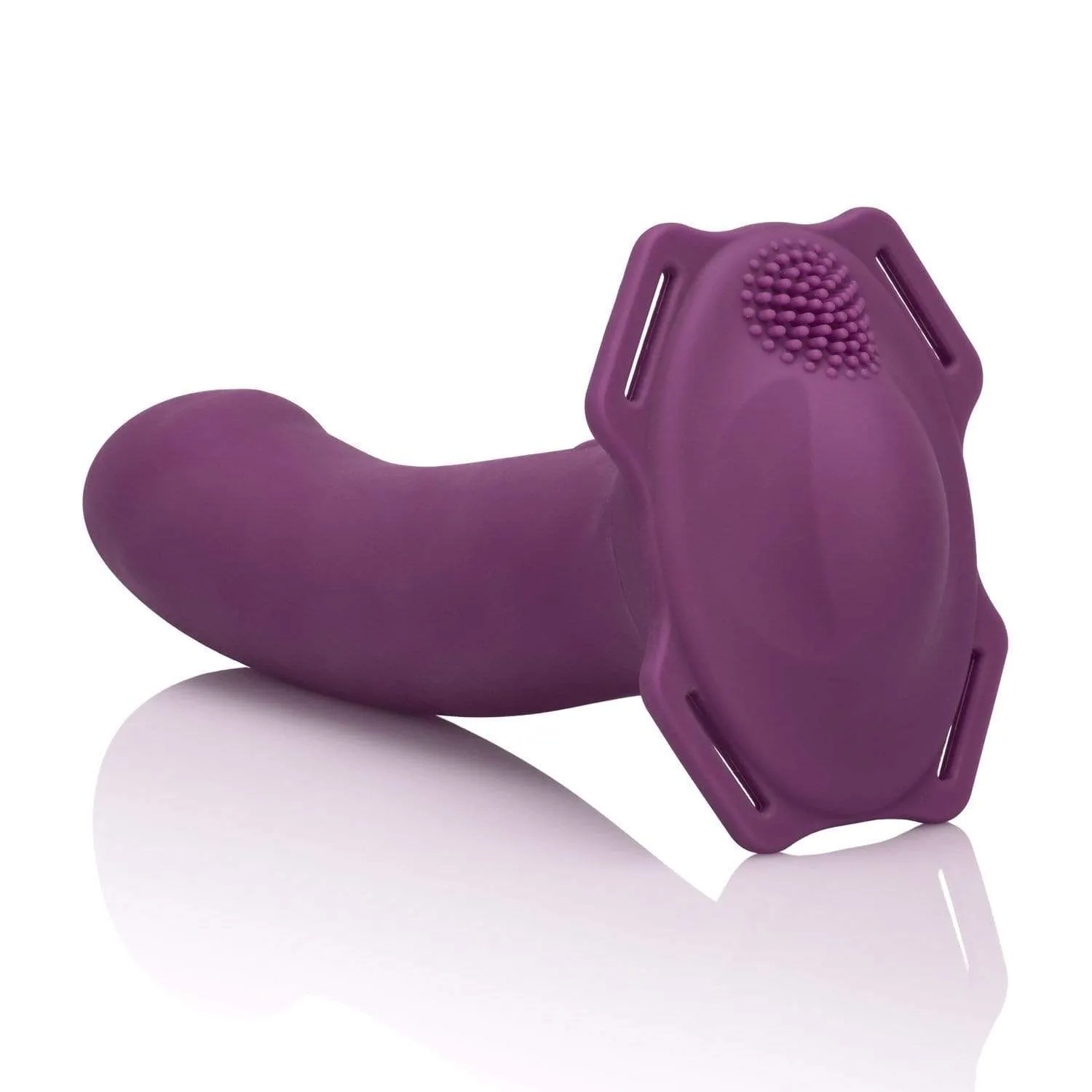 California Exotics - Me2 Rumbler Strap On Vibrating Dildo (Purple)