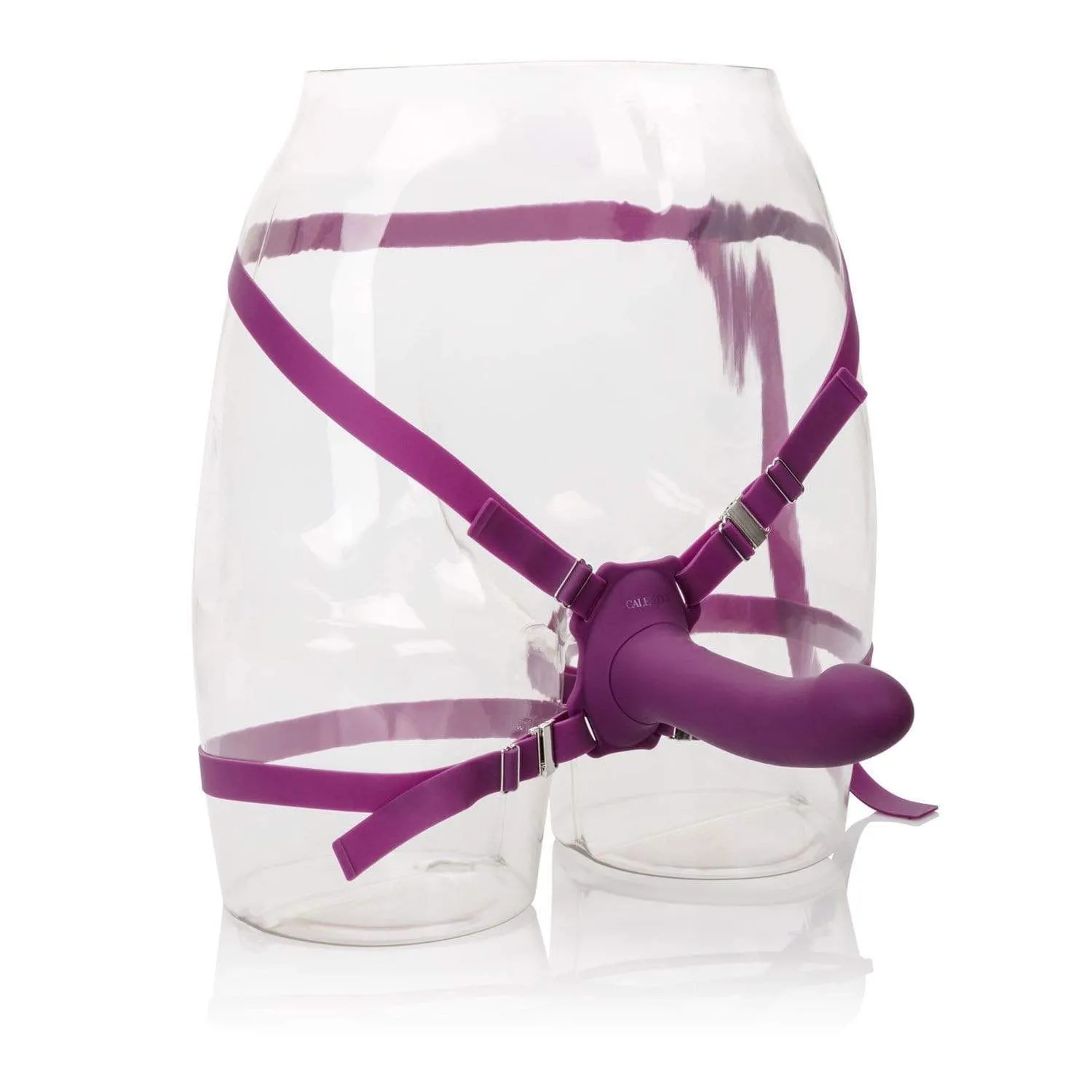 California Exotics - Me2 Rumbler Strap On Vibrating Dildo (Purple)