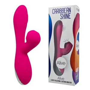 Caribbean Shine Pulsing Dual Stimulator - Pink