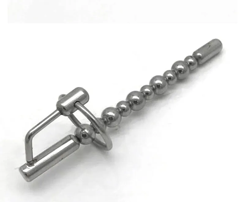 Come Closer Penis Beads Plug  | Glans Ring | Chrome | Cum Stopper
