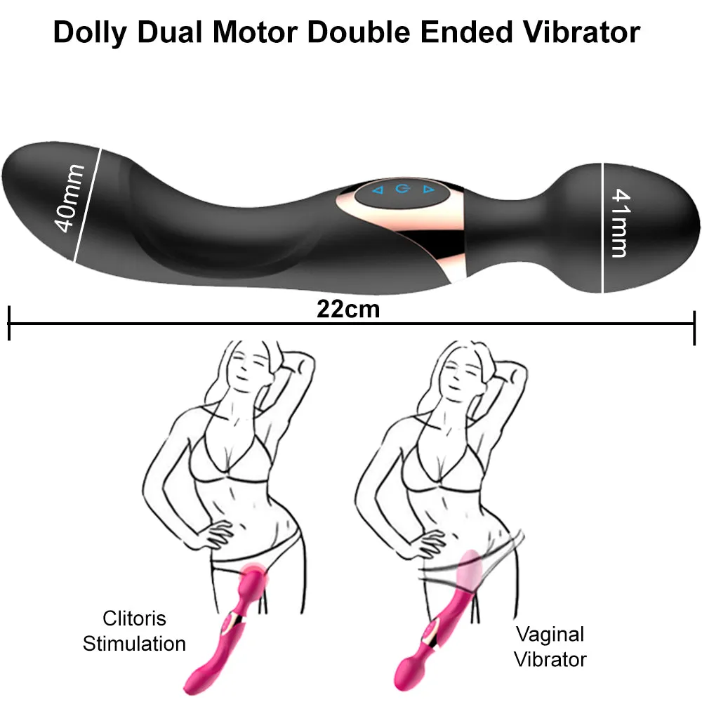 Dolly Double-Ended G-Spot Vibrator & Clitoral Stimulator Rechargeable