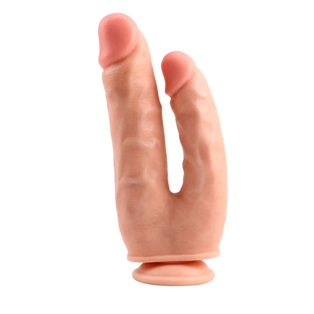 Double Entry Dildo with Suction Cup