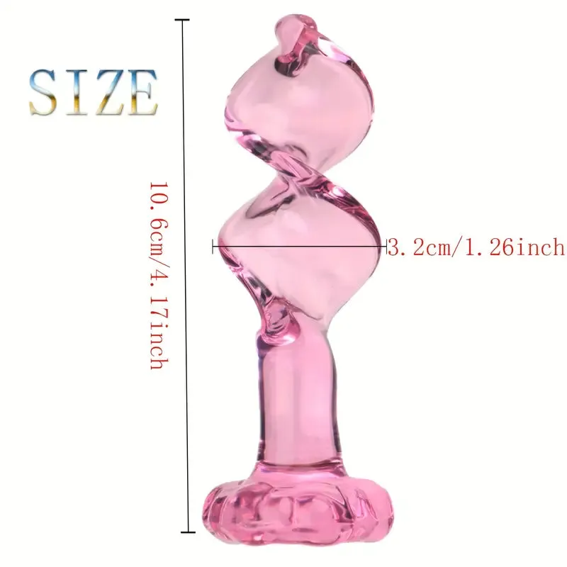 Glass Anal Plug Mini Crystal Ball Butt Sex Pleasure Wand Adult Sex Toy