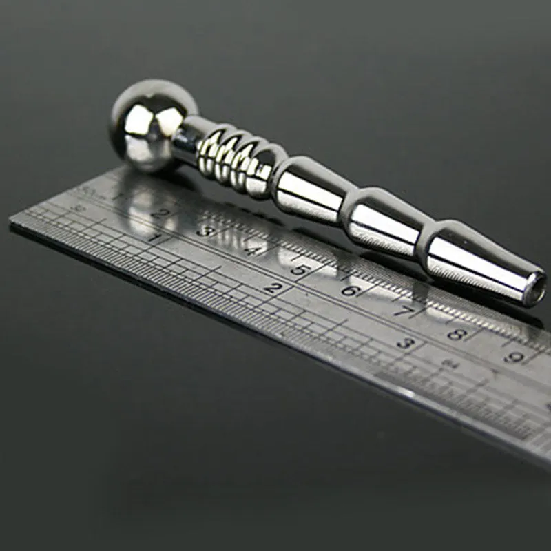 Hollow Stainless Steel Penis Plug Urethral Dilator Sounding Cum Stopper