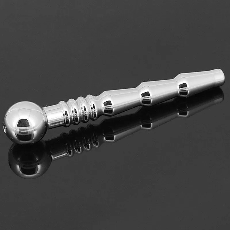 Hollow Stainless Steel Penis Plug Urethral Dilator Sounding Cum Stopper