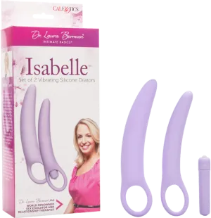 Isabelle Set Of 2 Vibrating Silicone Dilators Vibrator Sex Toy