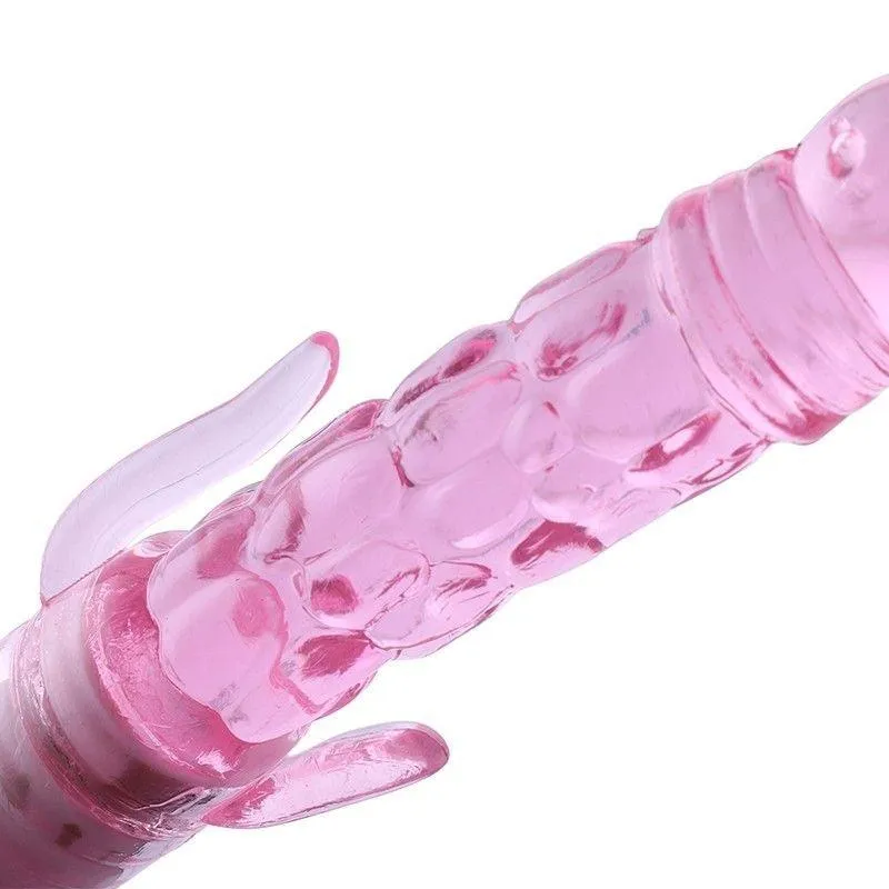 Jelly Anal Dildo with Clitoral Stimulator