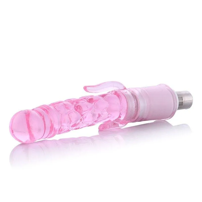 Jelly Anal Dildo with Clitoral Stimulator