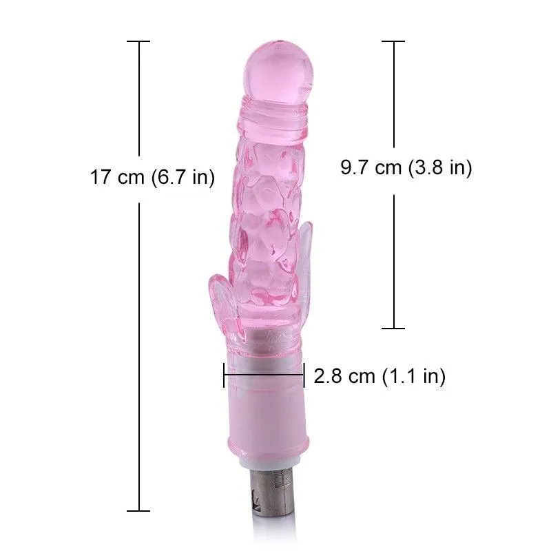 Jelly Anal Dildo with Clitoral Stimulator