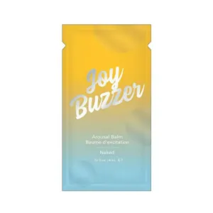 Joy Buzzer Clitoral Arousal Balm Naked .13 Oz Foil