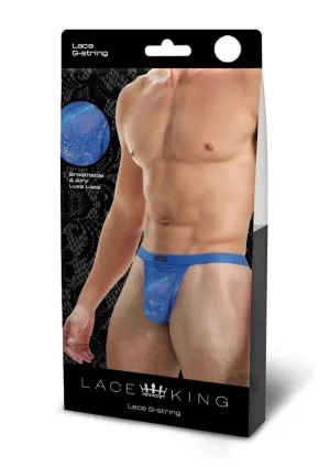 Lace King Lace Gstring M/l Blu