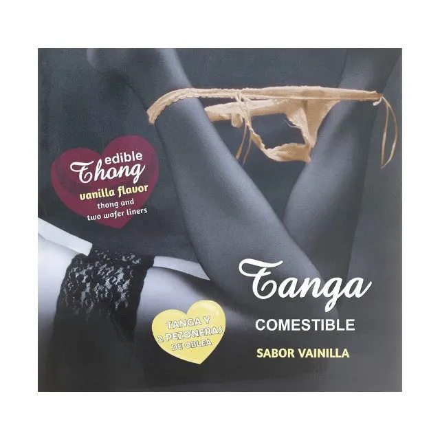 Lenjerie comestibilă DIVERTY SEX Edible Thong. cu ornamente pentru sâni și zona intimă. gust de vanilie (model 4870)