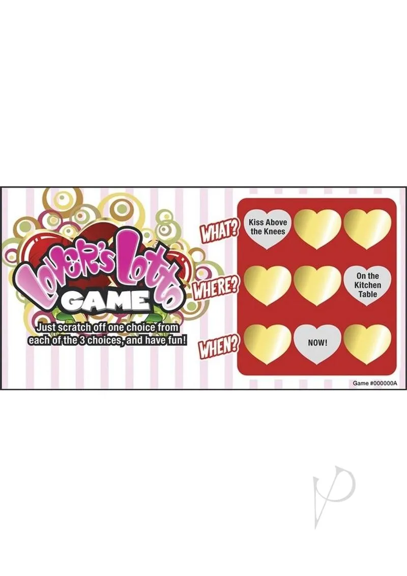 Lovers Lotto Game Carded