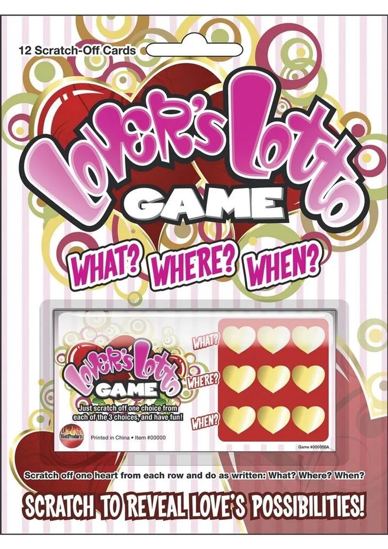 Lovers Lotto Game Carded