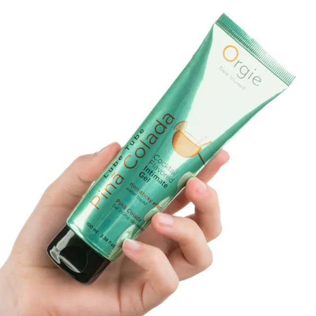 Lubrifiant cu aromă ORGIE Lube Tube - Cocktail Intimate Gel PINA COLADA. pe bază de apă. 100 ml