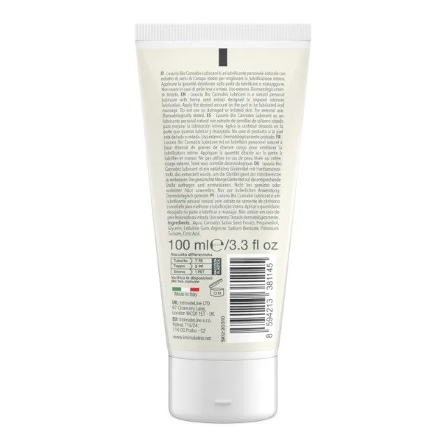 Lubrifiant LUXURIA Bio Lubricant. formulă naturală pe bază de apă. cu efect de lungă durată. 100 ml (verde)