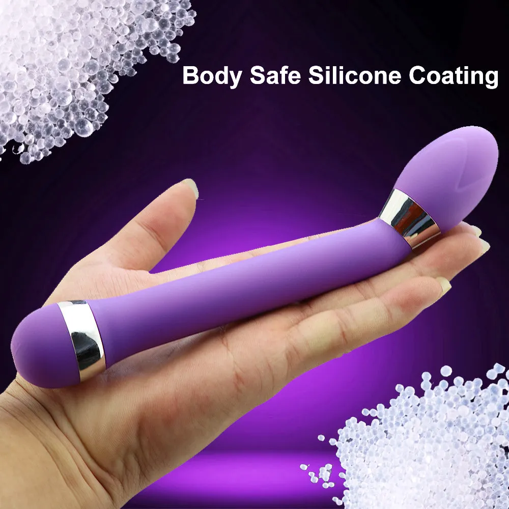 Luna G-Spot Prostate Massager Anal Curved Hook Vibrator Purple
